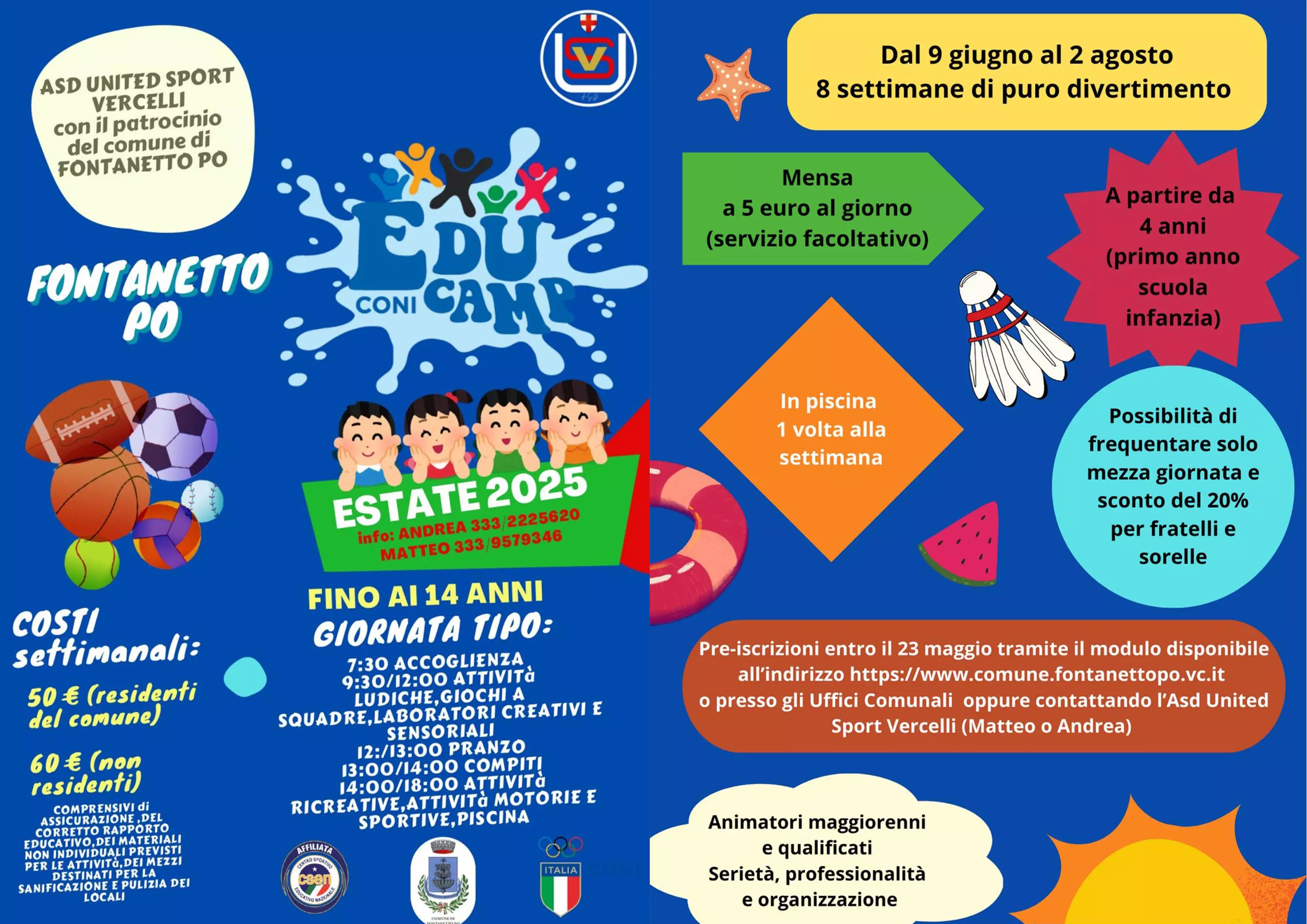 volantino centro estivo