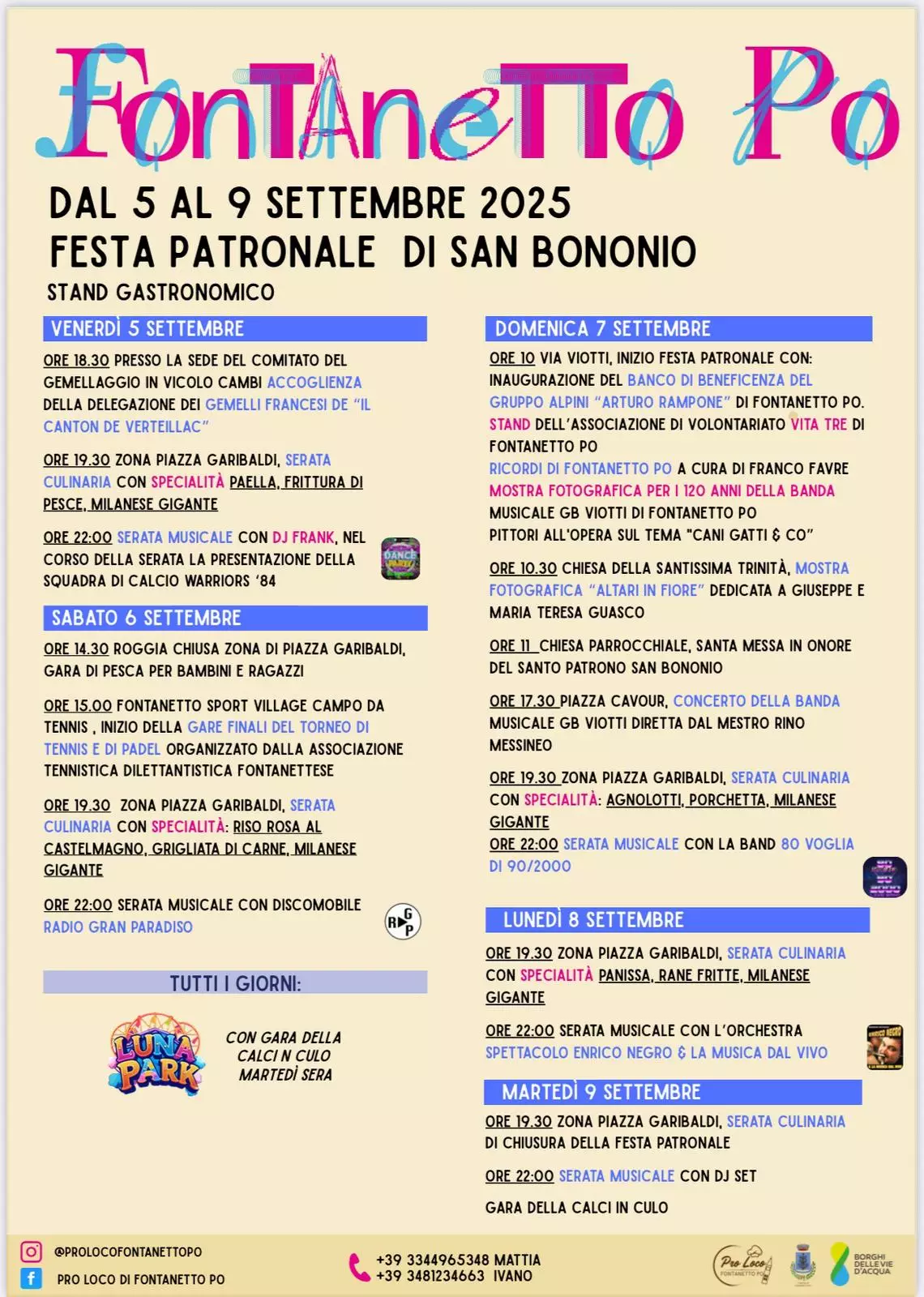 PROGRAMMA SAN BONONIO